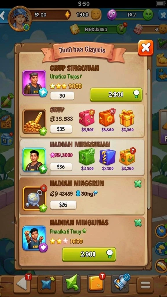 Beragam pilihan permainan untuk semua kalangan.