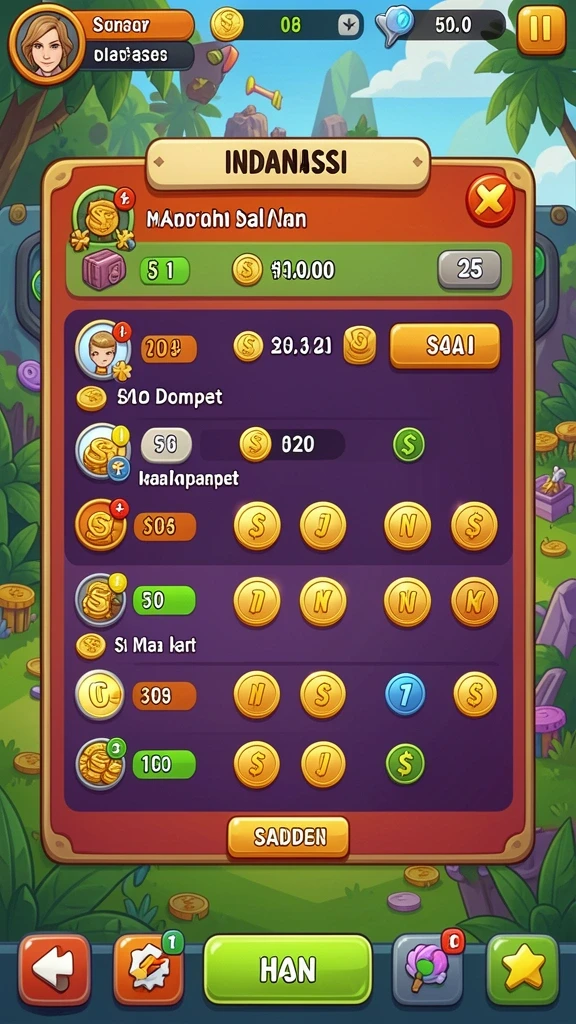 Tampilan level yang penuh warna dan detail.