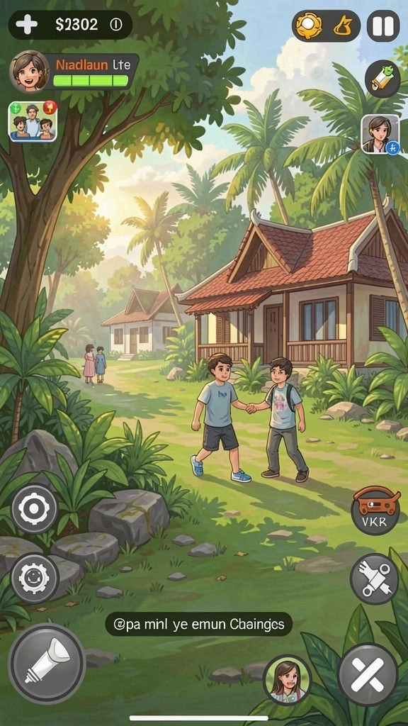 Gambaran petualangan yang menakjubkan.