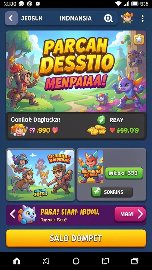 Tangkapan layar kedua menampilkan pertempuran epik melawan musuh boss.