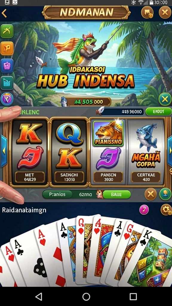 Gambar level menantang yang harus diselesaikan pemain.