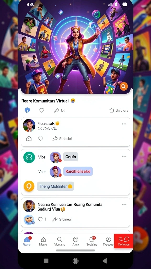 Mode multiplayer yang memungkinkan bermain bersama teman-teman.