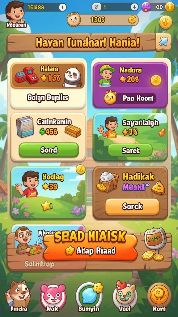 Level yang menantang untuk menguji keterampilan Anda.