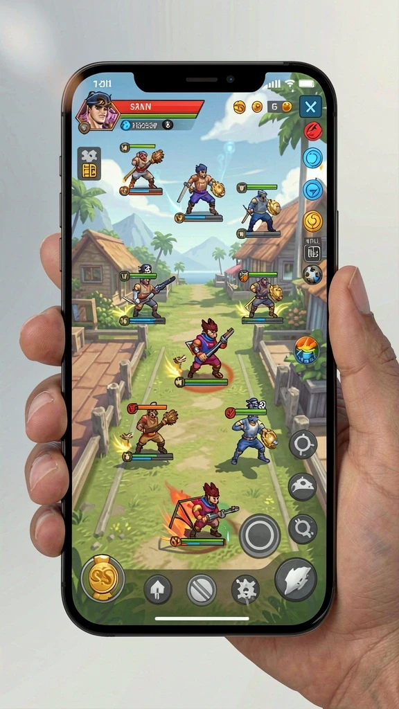 Interaksi pemain yang aktif dalam mode multiplayer.