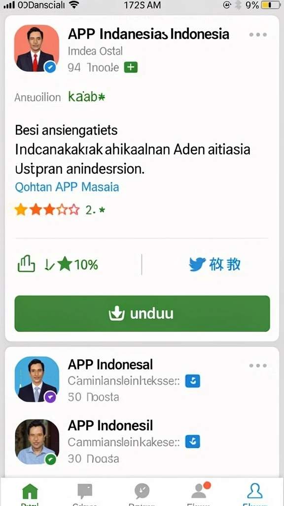 Tampilan menu utama yang interaktif dan menarik.
