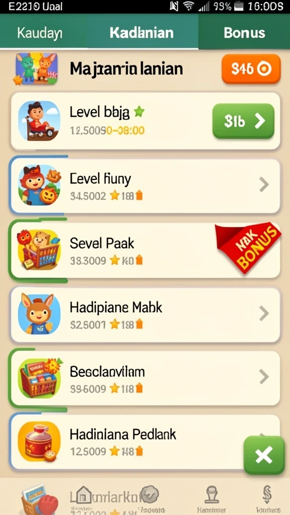 Tampilan awal game JELAS777 dengan grafis yang menarik.