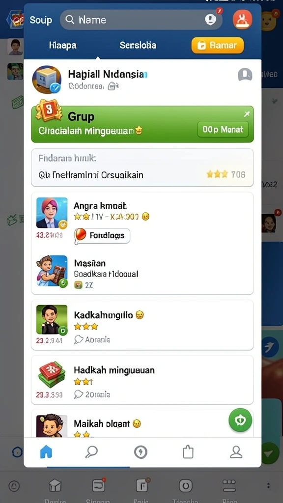 Tampilan menu yang menarik dan mudah dijelajahi.