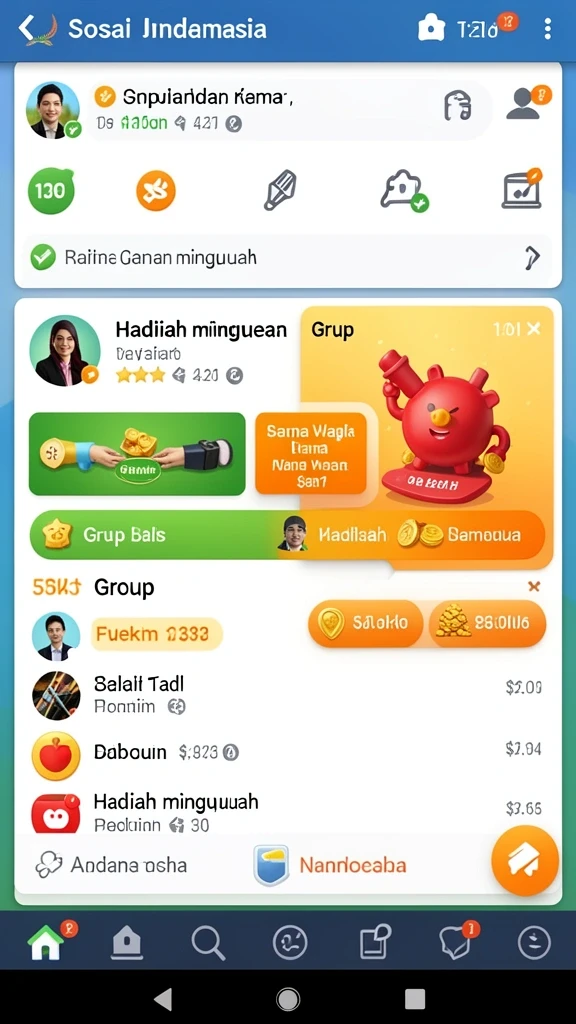 Tampilan antarmuka aplikasi yang mudah dipahami.
