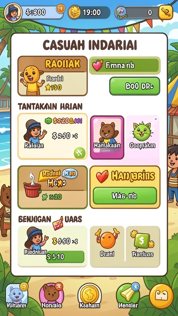 Screenshot hadiah yang dapat dimenangkan dengan JUTA7.