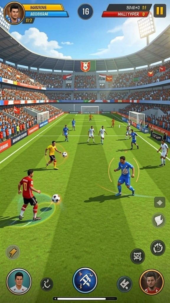 Screenshot menampilkan pilihan mesin slot berwarna-warni.