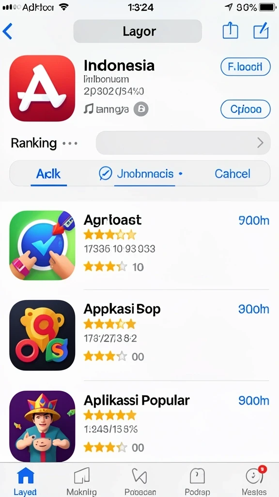 Tampilan antarmuka aplikasi yang menarik dan mudah dipahami.