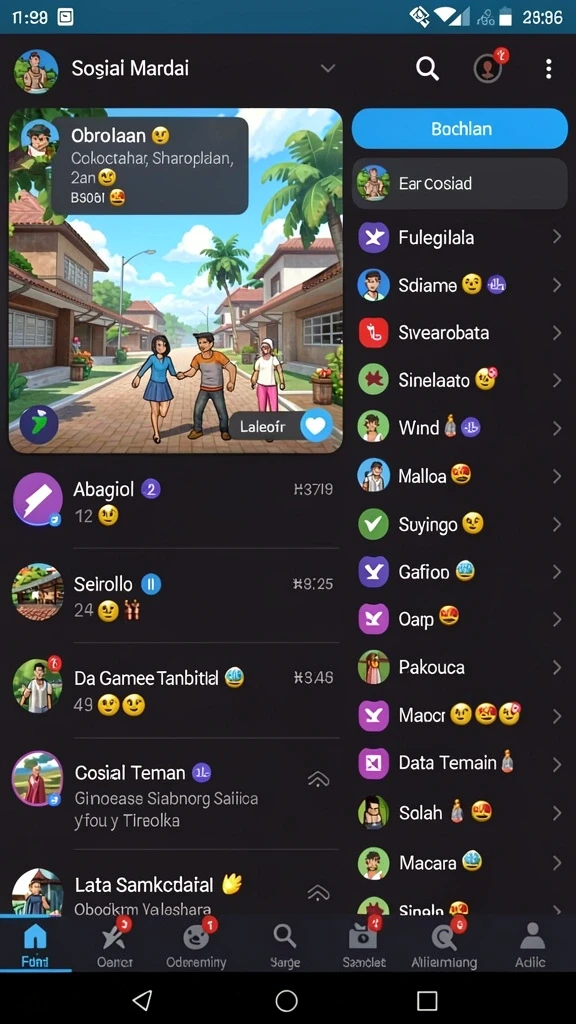 Tangkapan layar menunjukkan mode permainan seru dalam LNTERWIN.
