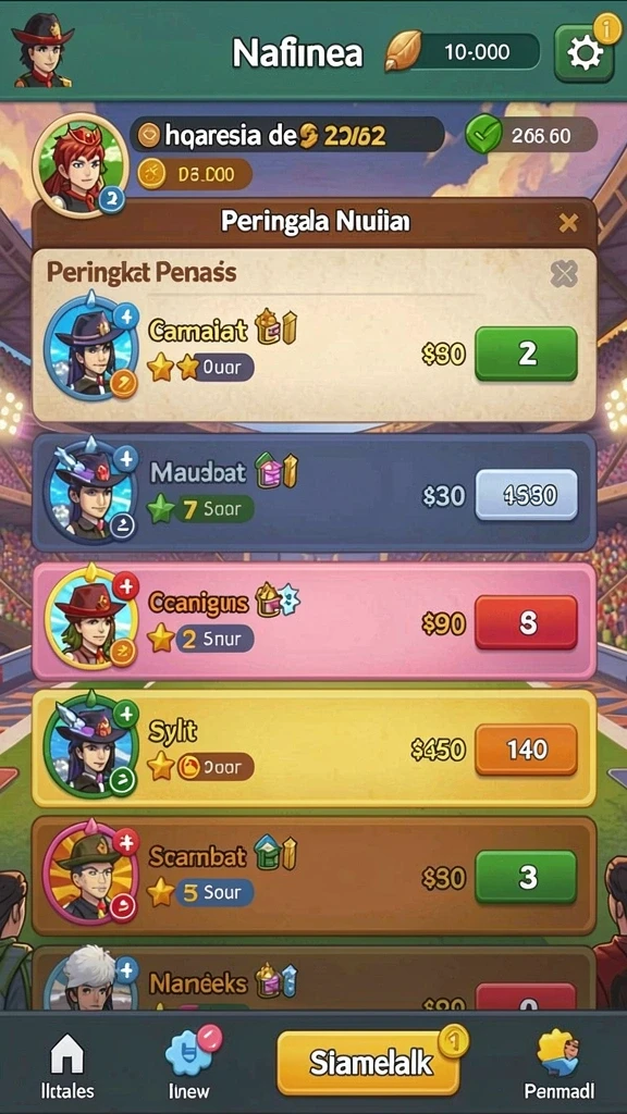 Pengaturan level yang dinamis dan menantang.