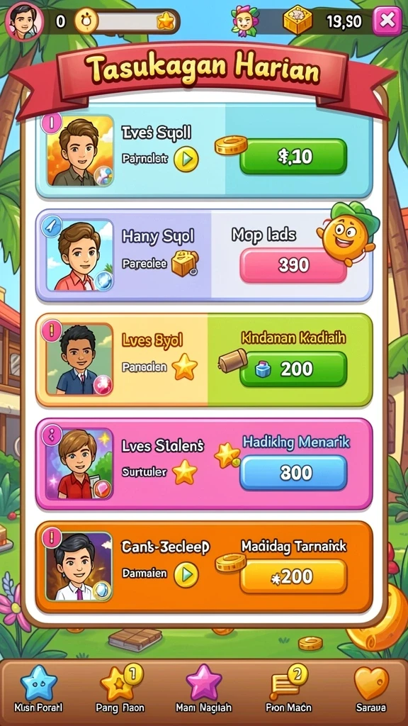 Karakter unik yang dapat dikustomisasi sesuai keinginan.