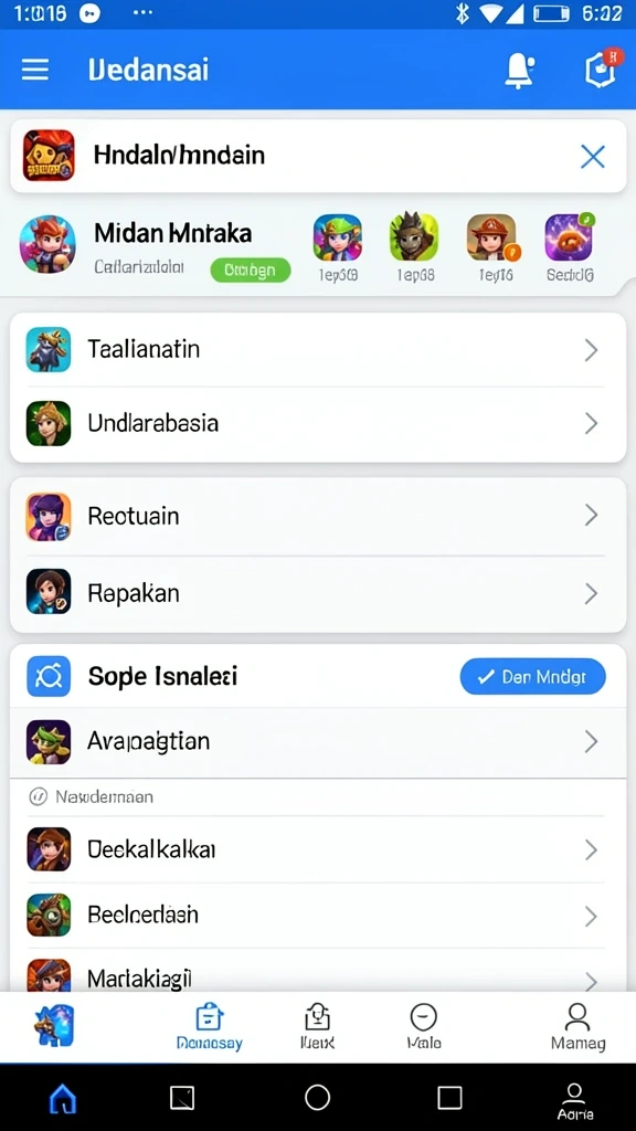 Fitur chat yang memungkinkan interaksi sosial.