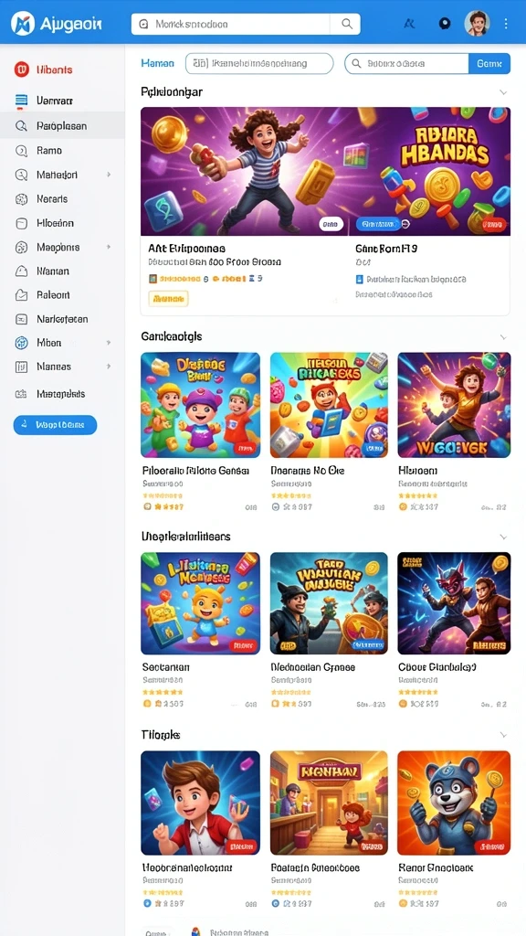 Tampilan menu utama yang menarik dan mudah dinavigasi.