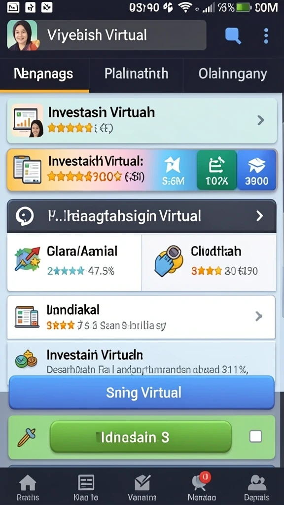 Tampilan awal permainan yang menarik.