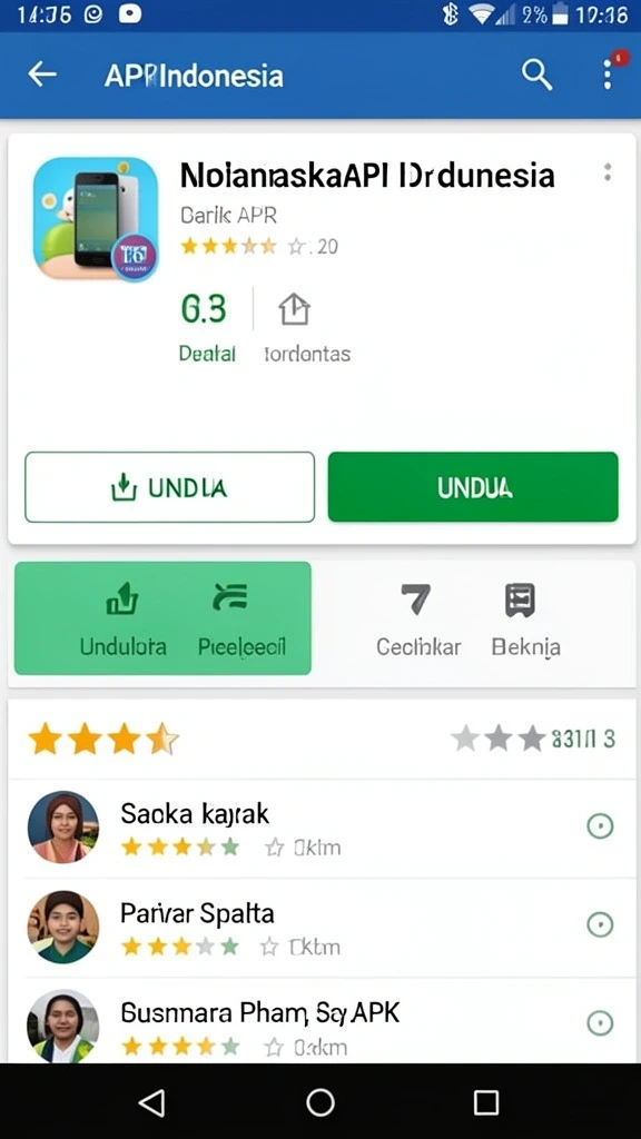 Berbagai jenis permainan yang tersedia.