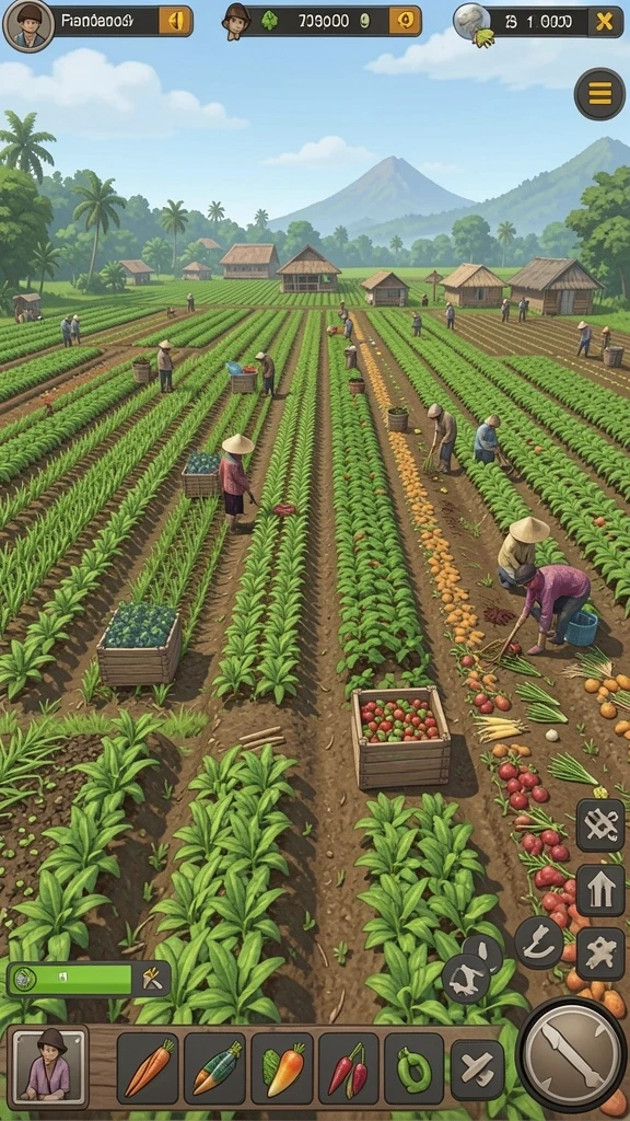 Menampilkan pemandangan indah dari dunia RP6677.