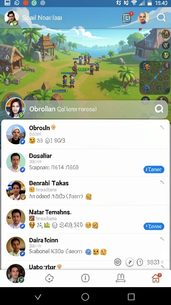 Tangkapan layar dari fitur pertarungan yang menegangkan.