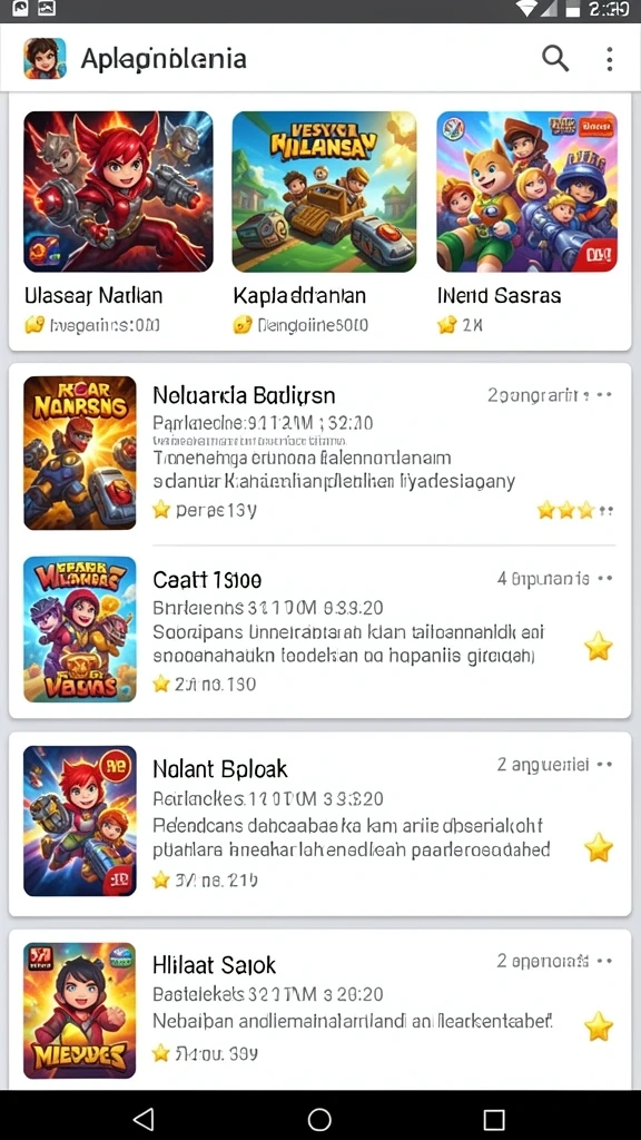 Tampilan karakter utama yang menawan.