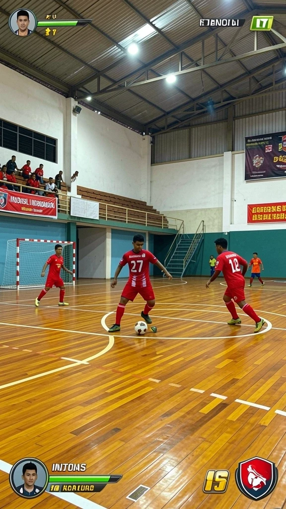 Gambaran mendebarkan dari pertarungan yang sedang berlangsung.