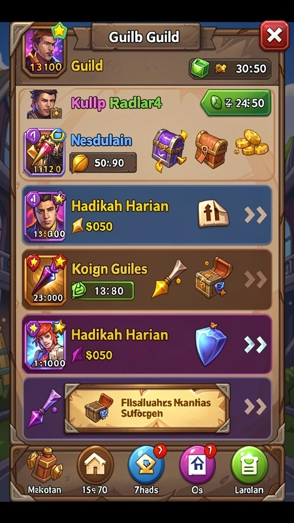 Ragam karakter unik yang bisa dipilih.